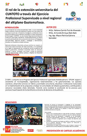 El rol de la extensión universitaria del CUNTOTO a través del Ejercicio Profesional Supervisado a nivel regional del altiplano Guatemalteco